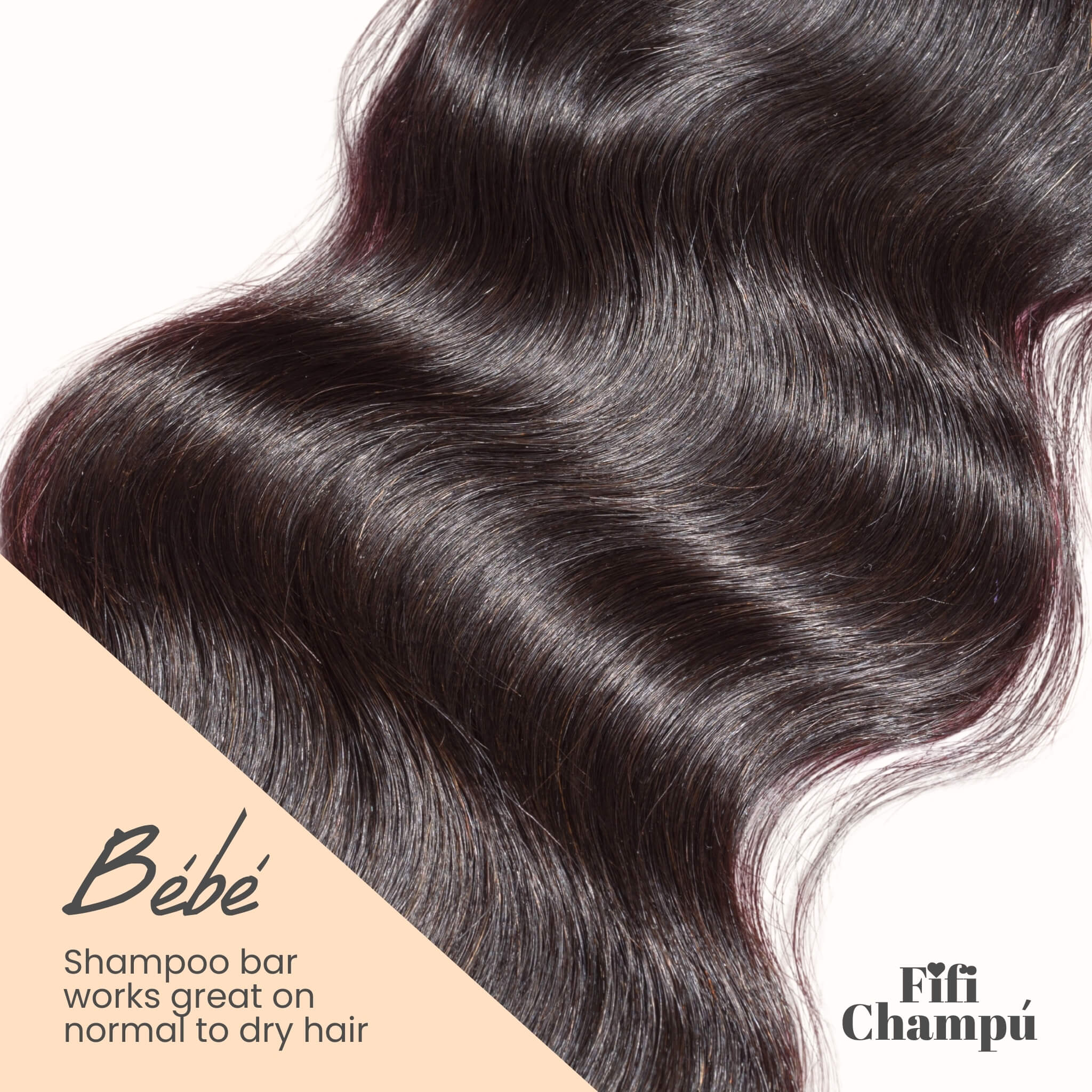 Fifi Champú Bébé Shampoo Bar enhances hair shine and hydration, ideal for normal to dry hair. Leaves hair soft, smooth, and radiant.