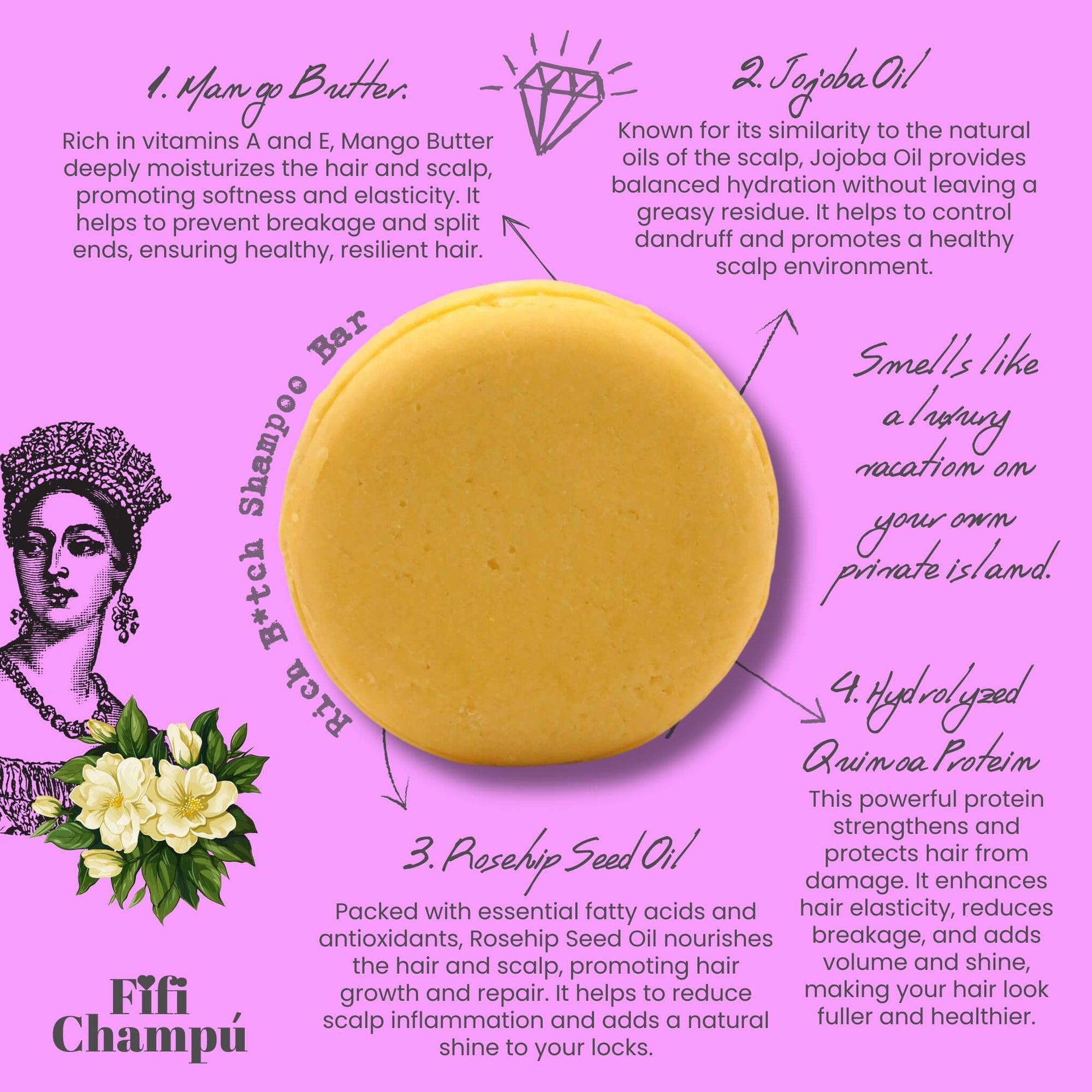Rich B*tch Shampoo Bar: Deep Repair and Luxe Hydration